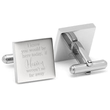 Load image into Gallery viewer, Heaven so far away Custom Photo Engravable Cufflinks
