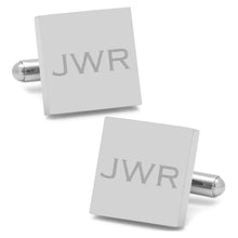 Load image into Gallery viewer, Stainless Steel Square Infinity Engravable Cufflinks
