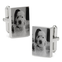 Load image into Gallery viewer, Stainless Steel Rectangle Infinity Engravable Cufflinks
