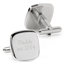 Load image into Gallery viewer, Daddy Established Engravable Cufflinks
