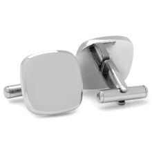 Load image into Gallery viewer, Stainless Steel Soft Square Engravable Cufflinks
