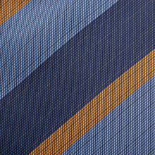 Load image into Gallery viewer, The Andrew Tie (Blue Orange Stripe Men&#39;s Tie)
