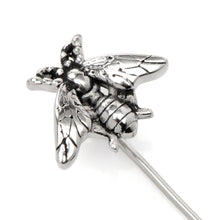Load image into Gallery viewer, Stainless Steel Bee Stick Pin
