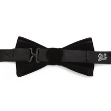 Load image into Gallery viewer, Black Velvet Bow Tie
