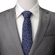 Load image into Gallery viewer, Blue Leaf Men's Tie
