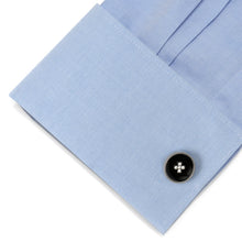 Load image into Gallery viewer, Crystal Button Rope Cufflinks
