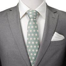 Load image into Gallery viewer, Daisy Soft Green Men's Tie

