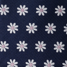 Load image into Gallery viewer, Daisy Navy Blue Men's Tie
