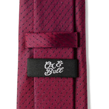 Load image into Gallery viewer, Red Pin Dot Men's Tie
