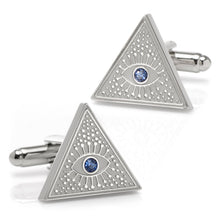 Load image into Gallery viewer, Evil Eye Amulet Cufflinks
