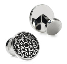 Load image into Gallery viewer, Antique Filigree Round Cufflinks
