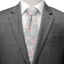 Load image into Gallery viewer, Light Blue Floral Men's Tie
