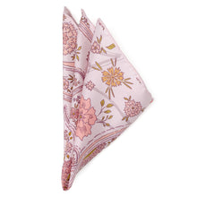 Load image into Gallery viewer, Floral Blush Paisley Pocket Square
