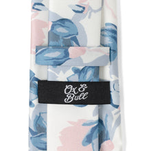 Load image into Gallery viewer, White Floral Patterned Printed Men&#39;s Tie
