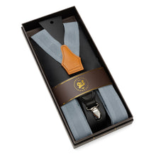 Load image into Gallery viewer, Gray Convertible Suspenders
