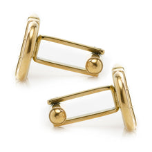 Load image into Gallery viewer, Horse Bit Gold Stainless Steel Cufflinks
