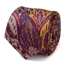Load image into Gallery viewer, Multi Brown Patterned Men's Tie
