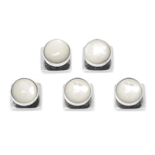 Load image into Gallery viewer, Silver and Mother of Pearl 5-Studs
