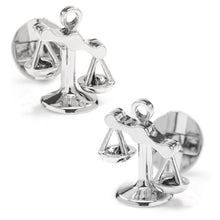 Load image into Gallery viewer, Moving Parts Scales of Justice Cufflinks
