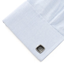 Load image into Gallery viewer, Onyx Cushion Stainless Steel Cufflinks
