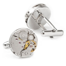 Load image into Gallery viewer, Open Edge Skeleton Watch Movement Cufflinks
