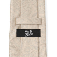 Load image into Gallery viewer, Champagne Paisley Men's Tie
