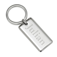 Load image into Gallery viewer, Rectangle Engravable Stainless Steel Key Chain
