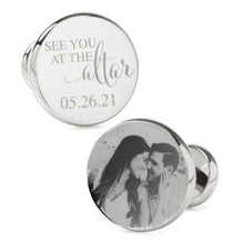 Load image into Gallery viewer, See You at the Altar Custom Photo Cufflinks
