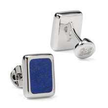 Load image into Gallery viewer, Sterling Silver and Lapis JFK Presidential Cufflinks
