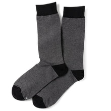 Load image into Gallery viewer, Striped Gray Black Men's Socks
