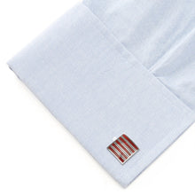 Load image into Gallery viewer, Red and Gray Striped Square Cufflinks
