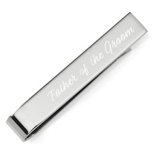 Load image into Gallery viewer, Wedding Title Engravable Tie Bar

