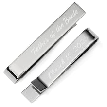Load image into Gallery viewer, Wedding Title Engravable Tie Bar
