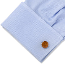 Load image into Gallery viewer, Stainless Steel Wood Cufflinks
