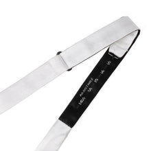 Load image into Gallery viewer, White Silk Self Bow Tie
