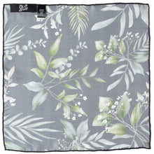 Load image into Gallery viewer, Leaf Watercolor Black Pocket Square
