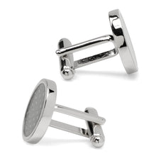 Load image into Gallery viewer, Woven Metal Black Cufflinks
