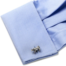 Load image into Gallery viewer, Sterling Silver Bull and Bear Cufflinks
