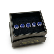 Load image into Gallery viewer, Sterling Silver Classic Formal Lapis 5-Studs
