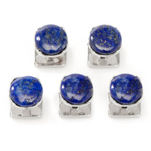 Load image into Gallery viewer, Sterling Silver Classic Formal Lapis 5-Studs

