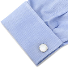 Load image into Gallery viewer, Sterling Silver Classic Formal Mother of Pearl Cufflinks
