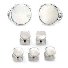Load image into Gallery viewer, Sterling Silver Classic Formal Mother of Pearl 5-Stud Set
