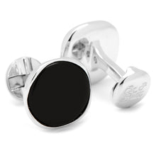Load image into Gallery viewer, Sterling Silver Classic Formal Onyx Cufflinks
