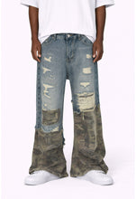 Load image into Gallery viewer, AZUL SCAB CAMO FLARE DENIM
