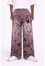 Load image into Gallery viewer, MAROON GRAFFITI DENIM
