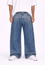 Load image into Gallery viewer, AZUL FLORAL RHINESTONE DENIM
