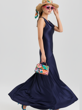 Load image into Gallery viewer, Off-the-Shoulder Fitted Chiffon Dress For Women, Upper West Side, BYMANYC New York.
