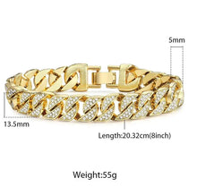 Load image into Gallery viewer, Men's Luxe Gold Chain Bracelet
