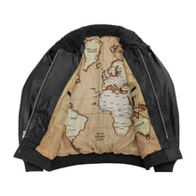Load image into Gallery viewer, Old World Map Bomber Jacket
