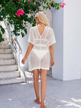 Load image into Gallery viewer, Cardigan Crochet Split Beach Cover Up With Belt | NCS
